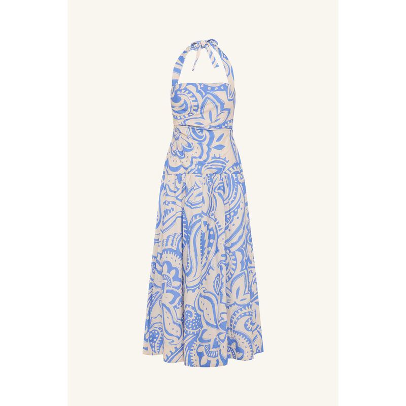 Shona Joy Francis Draped Halter Midi Dress image number 2